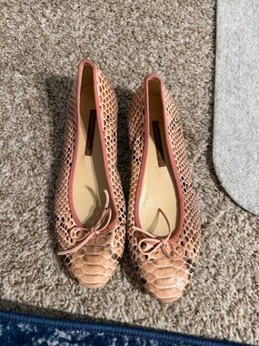 Giorgio’s of Palm Beach Snakeskin Pink Ballet Flats